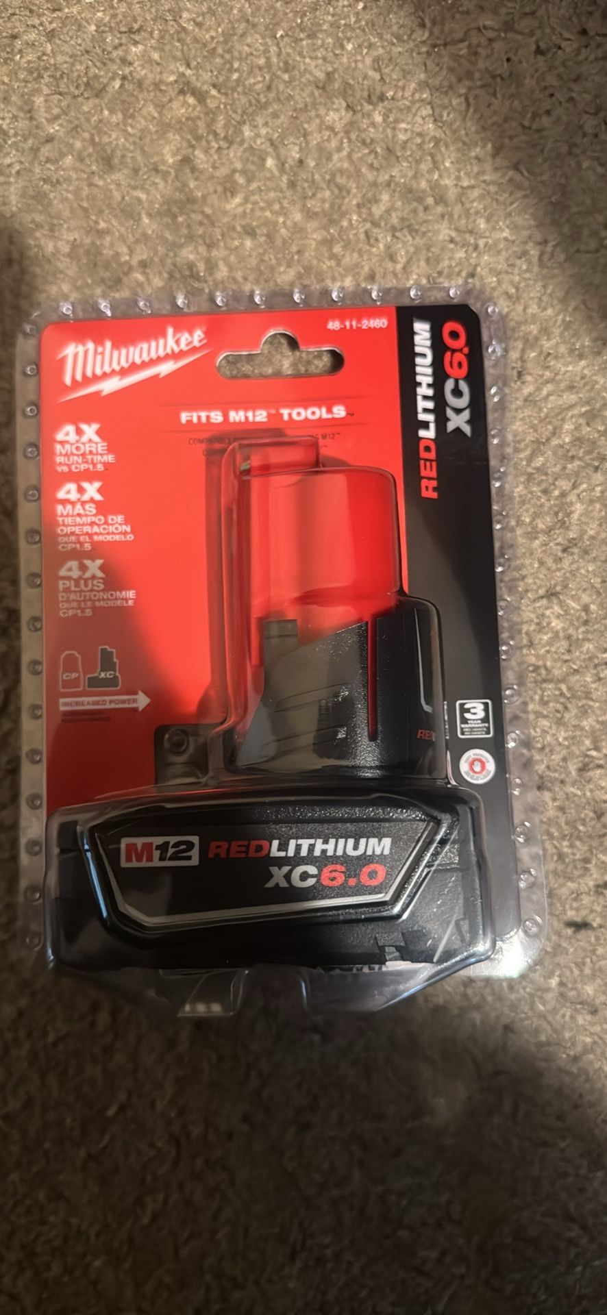 Brand New M12 Milwaukee 6.0 Battery