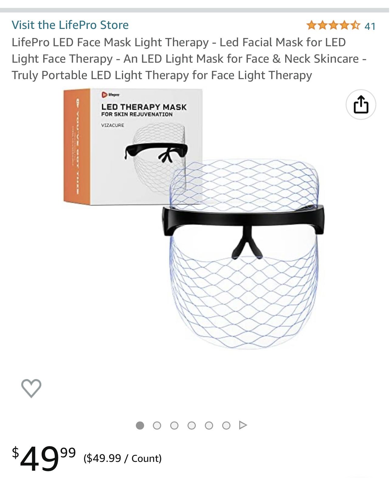 LED face Mask Therapy 
