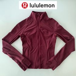 Size 2 - Lululemon Red Define Athletic Jacket Zip Up Coat Running Yoga Pilates Women’s