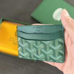 NEW Green Goyard Cardholder 