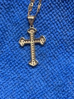 14k cross pendant