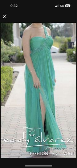 Green formal dress