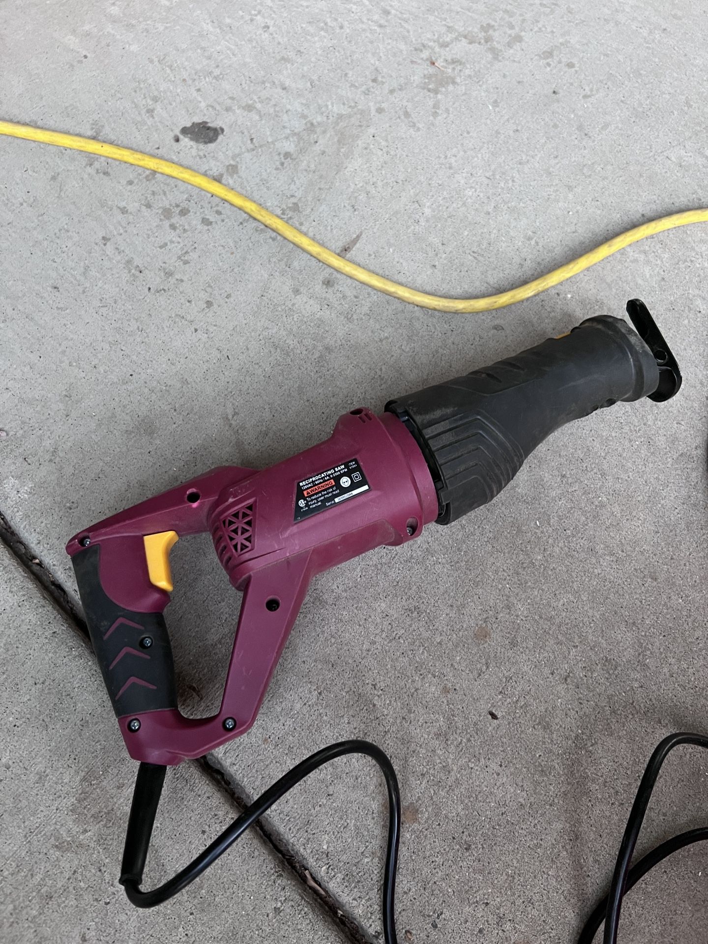 Chicago Electric 6 Amp Reciprocating Saw