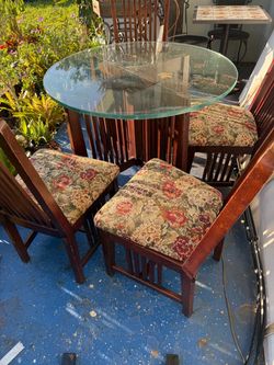 Table and 4 chairs