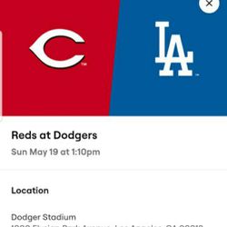 Reds Vs Dodgers Tickets 