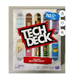 Brand New Teck Deck Dlx Pro 10 FINGERBOARDS