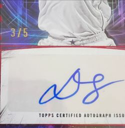 Daniel Gafford 2025-26 Topps Three Basketball Remarkable Red Refractor Auto /5