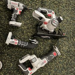 Impact Drill, Skillsaw W Blade, Reciprocating Saw, Oscillating Tool