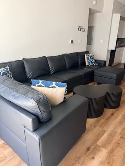 Modular Sectional Couch + Ottoman