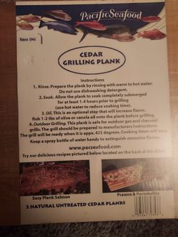 Cedar Grilling  Plank