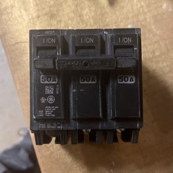 General Electric 240 Volt 3 Pole 50 Amp Circuit Breaker