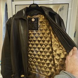 Leather Coat Marc Andrew New York