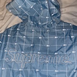 SUPREME X LACOSTE REFLECTIVE GRID NYLON ANORAK $120 OBO