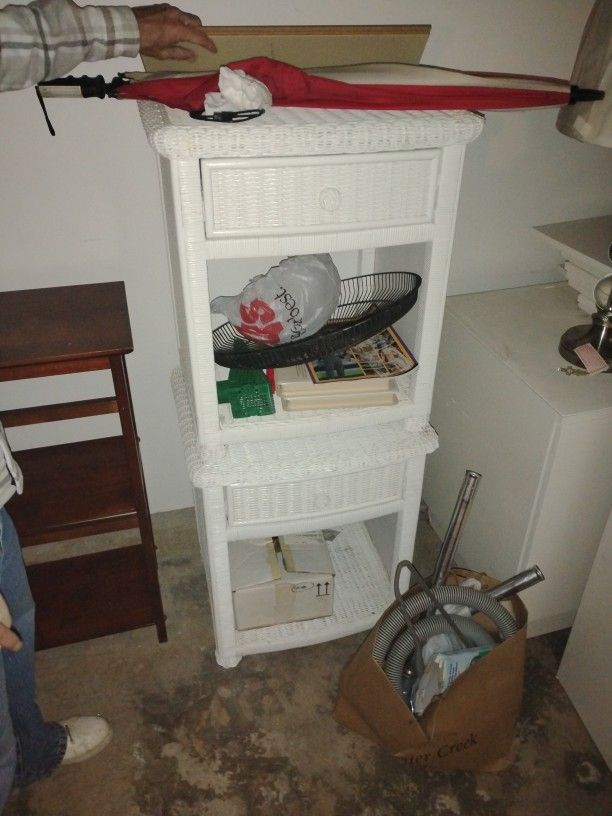 Matching Night Stands Rattan W Drawer