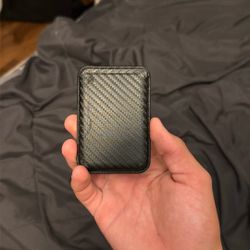 Carbon Fiber Magnetic Wallet For iPhone 