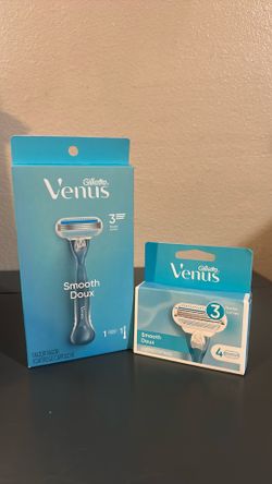 Gillette Venus Bundle  Smooth Doux and 4 extra Cartridges New