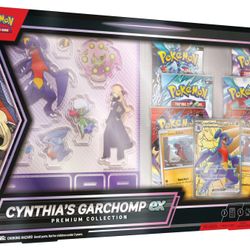 2025 Pokémon Scarlet & Violet Cynthia's Garchomp ex Premium Collection Box