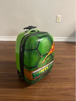 Hard shell Ninja Turtle rolling suitcase