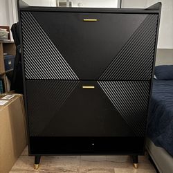 New In Box - Shoe Storage Cabinet With 2 Flip Drawers