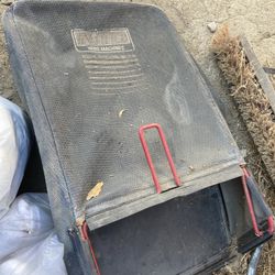 Lawnmower bag, lawn, mowing landscaping landscaper don’t ask me questions