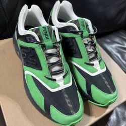 Rare Fendi Fast Trainers Green black