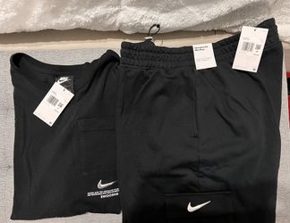 NEW Women’s Swiss Nike Crop Top And Joggers Sz 1x