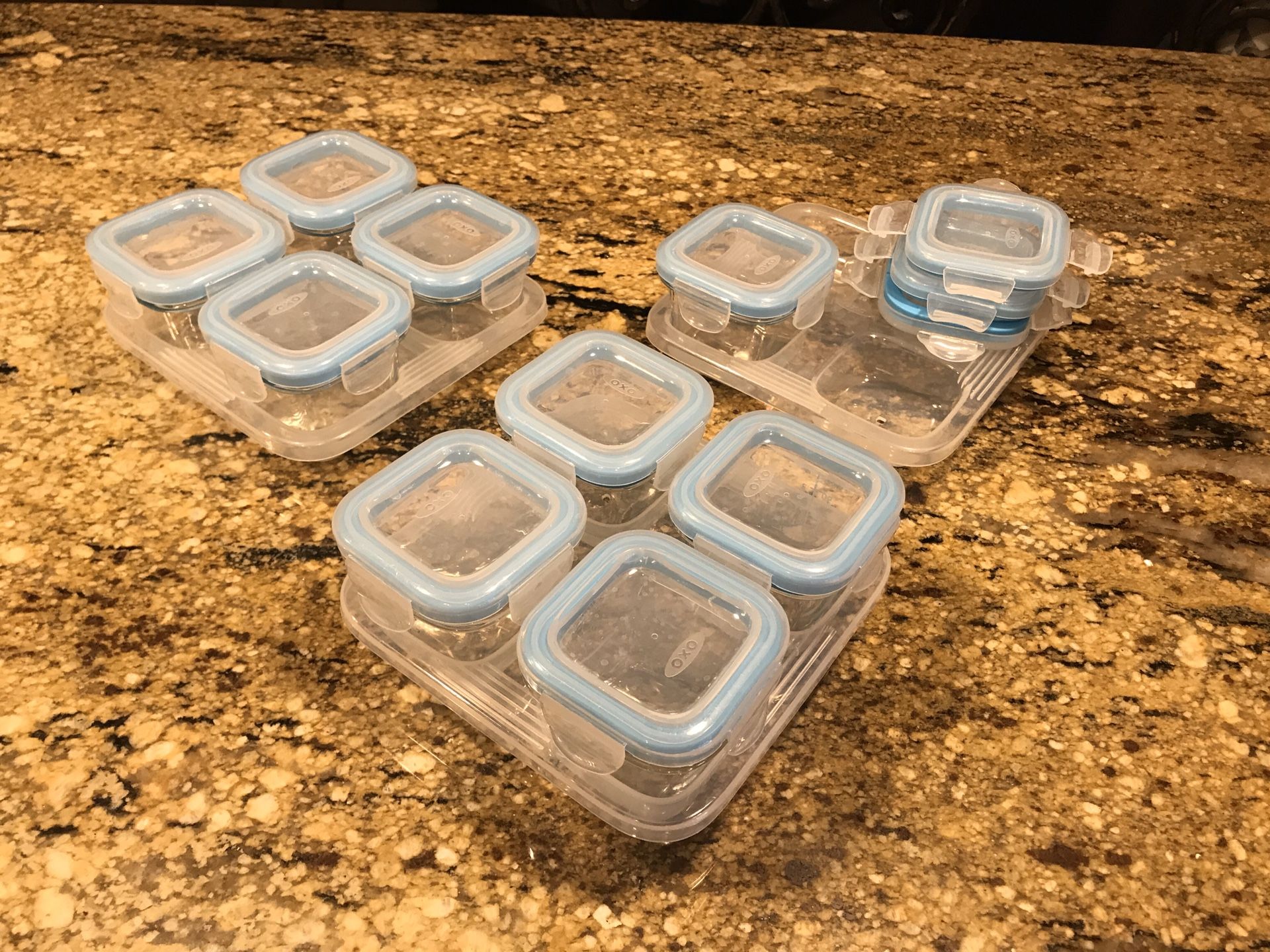 OXO Tot Glass Baby Blocks Food Storage Containers