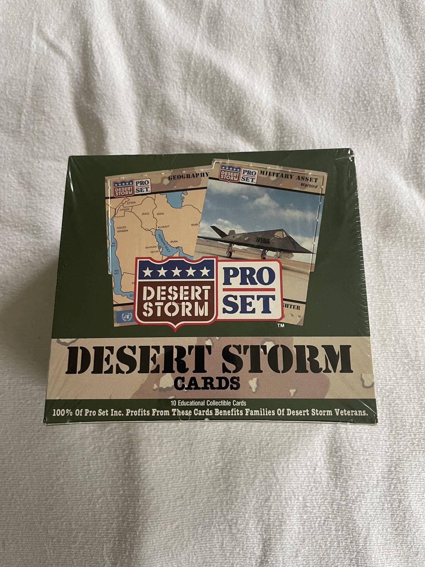 1991 Pro Set Desert Storm Military Trading Cards Box