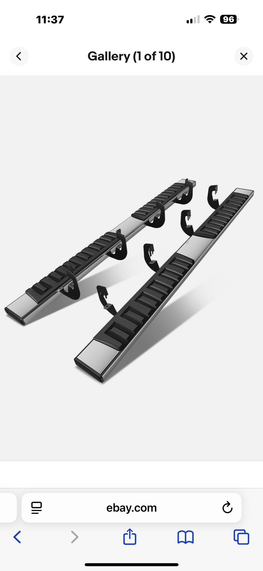 New in box Fit 07-19 Silverado Sierra 1(contact info removed)/3500HD Crew Cab Side Step Bar Running Board , Stepb-A-0007