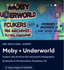 Moby at Rosebowl