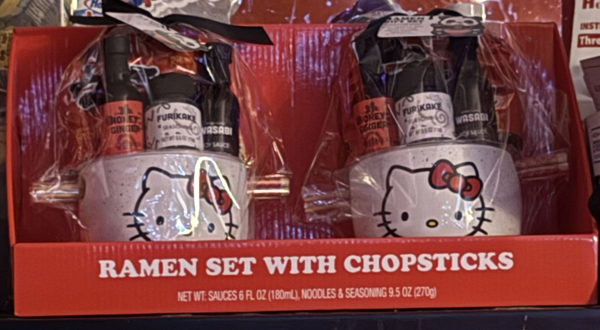 Hello Kitty Ramen Set With Chopsticks