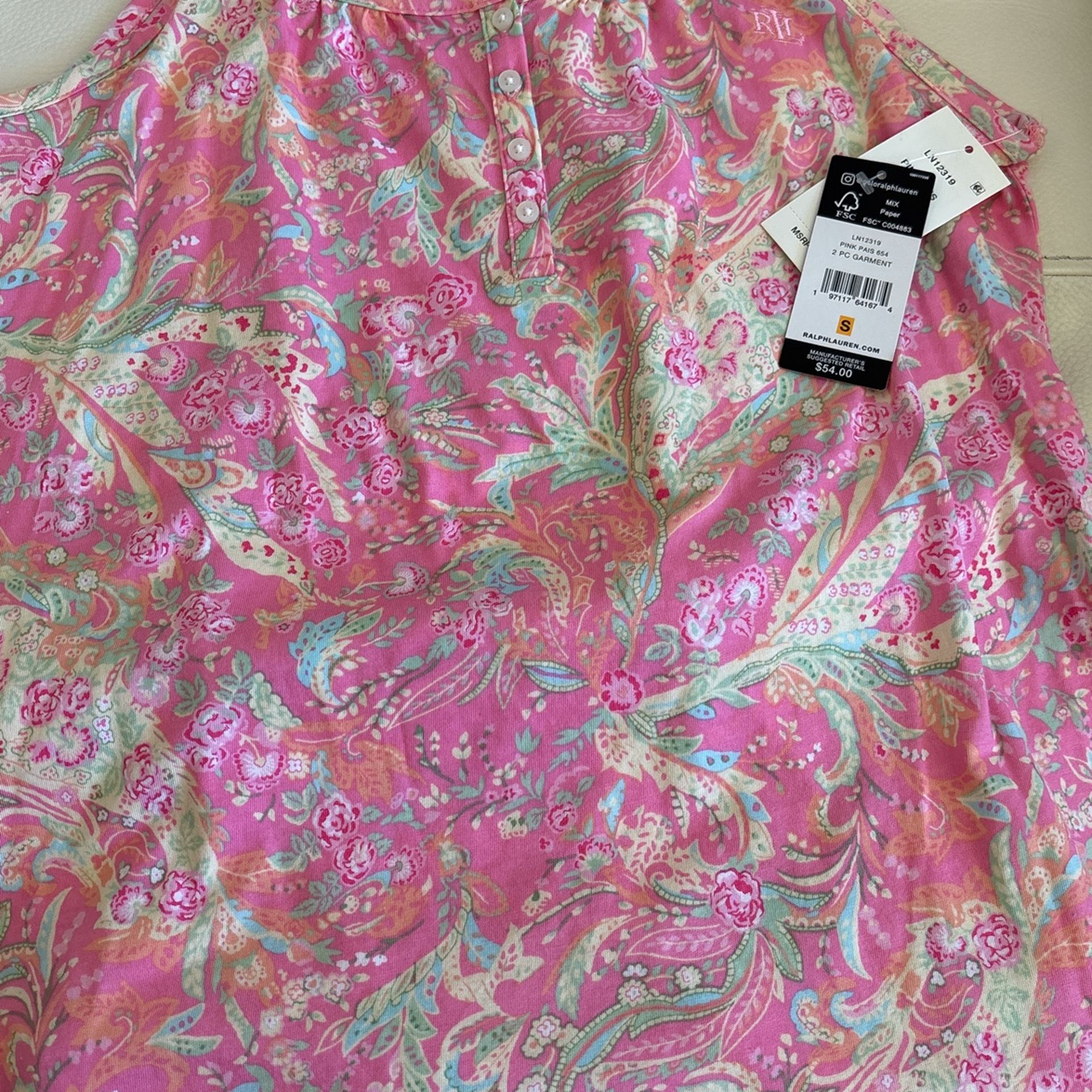 2 Piece Brand New Ralph Lauren Top And Shorts