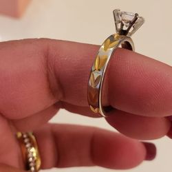 Stainless Steel Engagement ring size 10