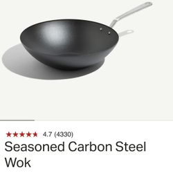 Carbon Steel Wok w/ Seasoning Wax