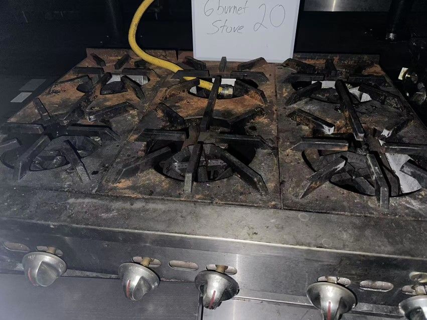 NSF Certified 6 Burners Kitchen Stove