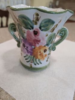 Hand painted vase from Italy for FTD