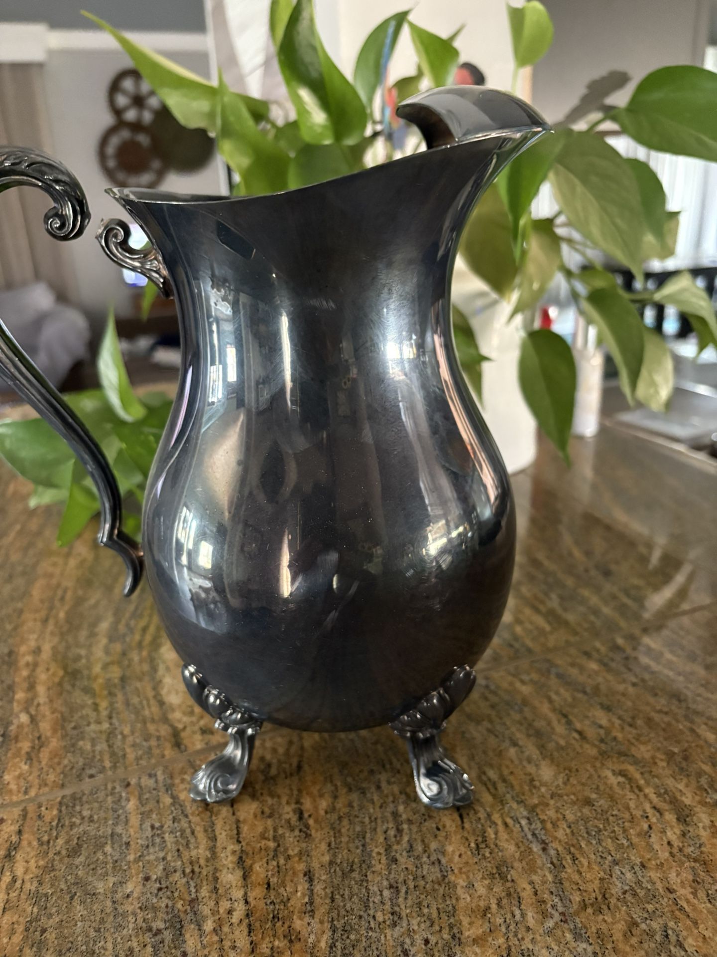 Wm. Rogers 9.5” Footed Pitcher
