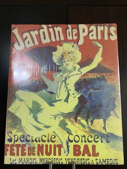Original "Jardin de Paris" poster..made in the 1800's..