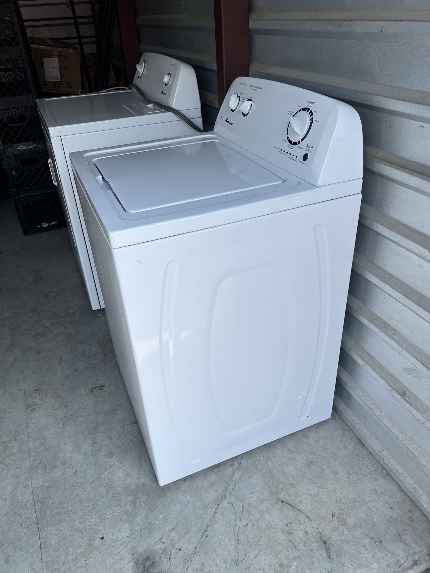 AMANA WASHER AND DRYER BY WHIRLPOOL 