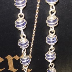 VINTAGE CAGED BLUE STONE