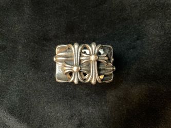 Chrome Hearts Square Cemetery Ring Sterling Silver Gothic Cross Ring Designer Jewelry