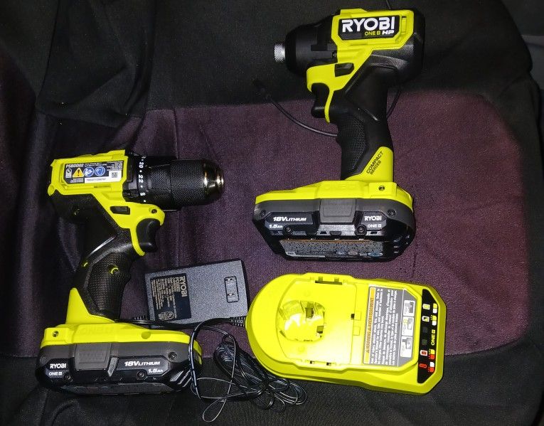 Ryobi Drills 2 With Battery And Charger