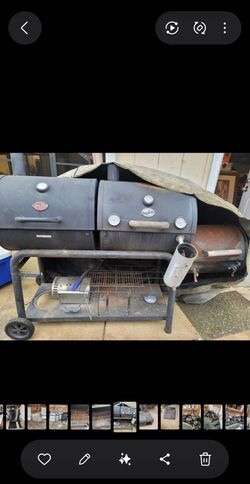 Char-Griller Offset Smoker & Charcoal BBQ Grill