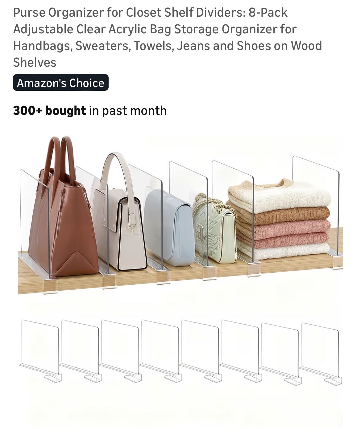 Closet Shelf Dividers