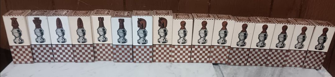 Avon Chess Piece Cologne Bottle Set