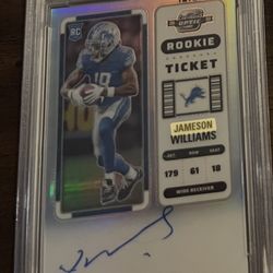 Jameson Williams Psa 10 Auto