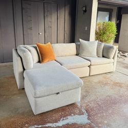 Beige Sectional ( Delivery Available )