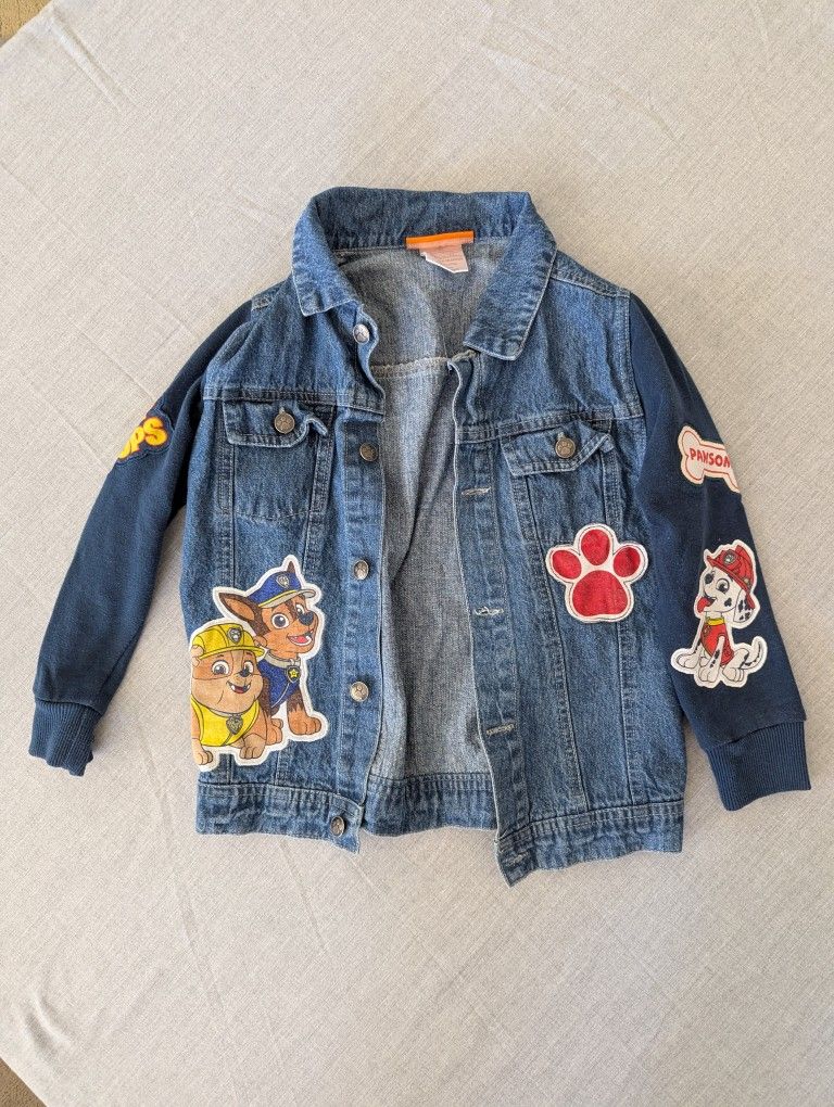 Paw Patrol Denim Jacket Size 5T