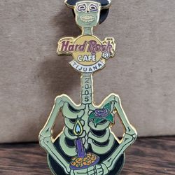 Hard Rock Cafe 2005 Tijuana Day Of The Dead Skeleton Pin