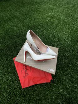 Christian Louboutin White Heels 